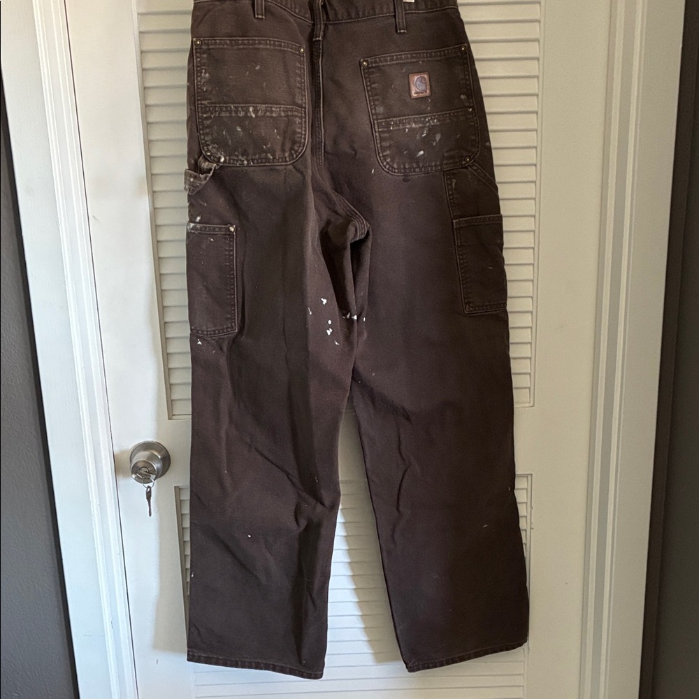 Carhartt Men's Dark Brown Cargo Pants